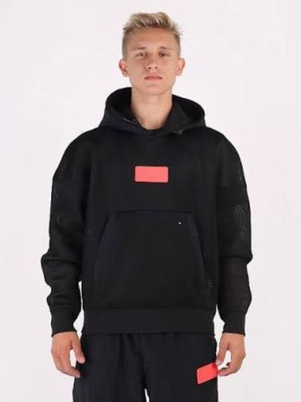 Nike Air Jordan Engineered 23 black mesh sweatshirt hoodie   men size Large